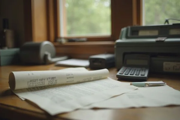Estoppel letter and rent roll on a desk