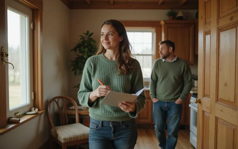 Walking through a Minnesota home with a family member